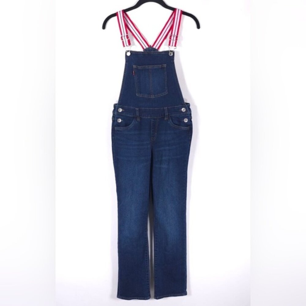 Levi’s OVERALL Girlfriend Adjustable‎ Shoulder Straps Size 14 Reg Girls